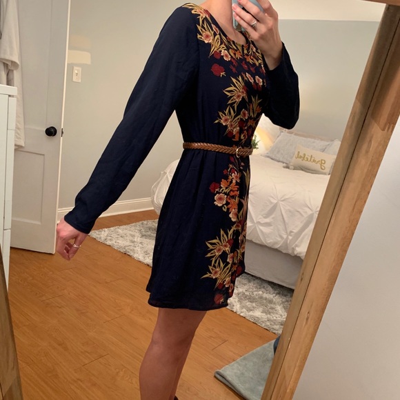 Patterned long sleeve sack dress - Picture 7 of 7